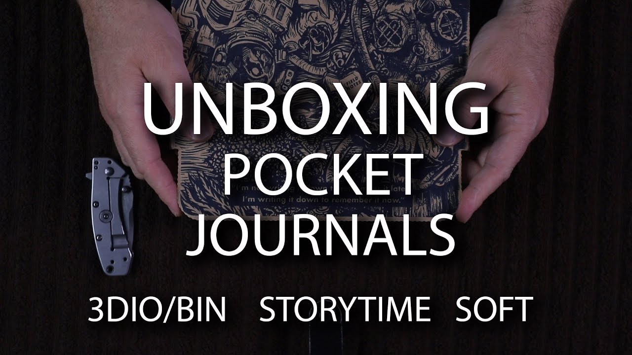 ASMR Unboxing - Pocket Journals (Binaural, Soft Spoken, Storytelling, Paper, Bedtime)