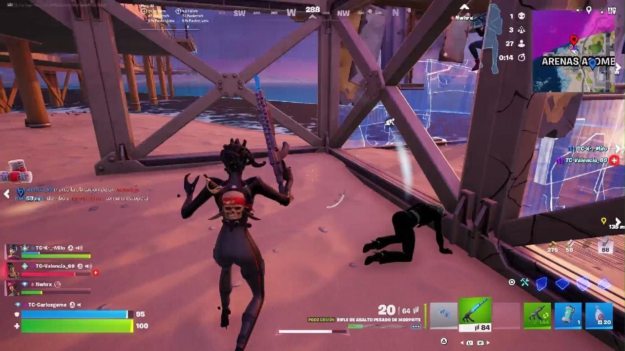 la mejor partida de un jugador de fortnite en Colombia