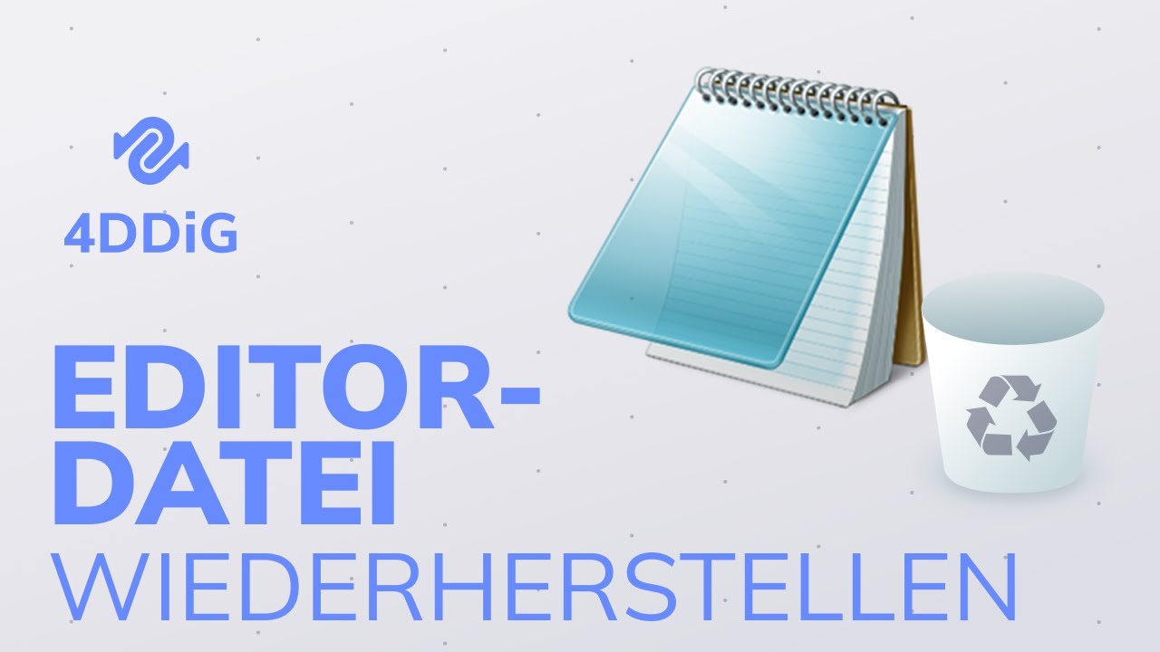 Nicht gespeicherte/gelöschte Editor-Datei(TXT-Datei) wiederherstellen