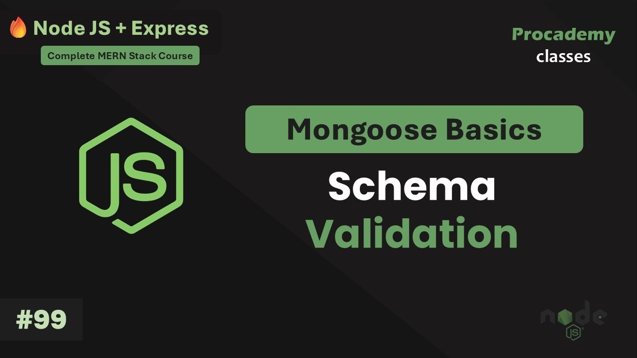 #99 Объяснение валидаторов схемы Mongoose | Полный курс Node.js + Express с MongoDB