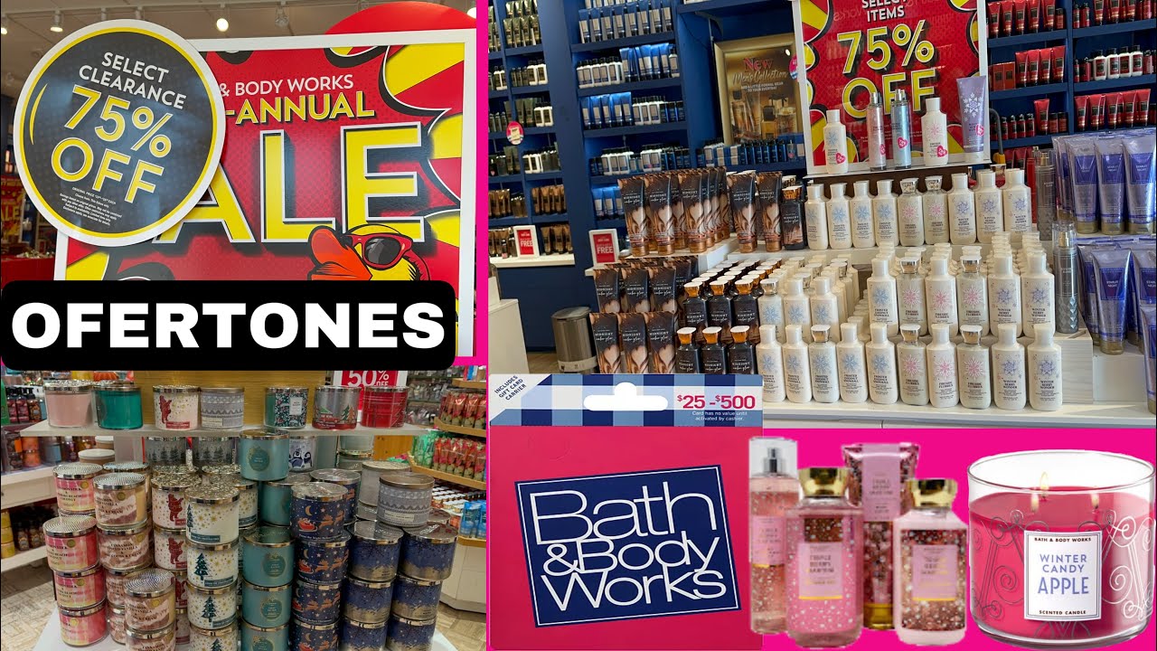 La tan esperada VENTA SEMIANUAL de BATH AND BODY WORKS 😱 75% de descuento. Visite 2 tiendas❗️