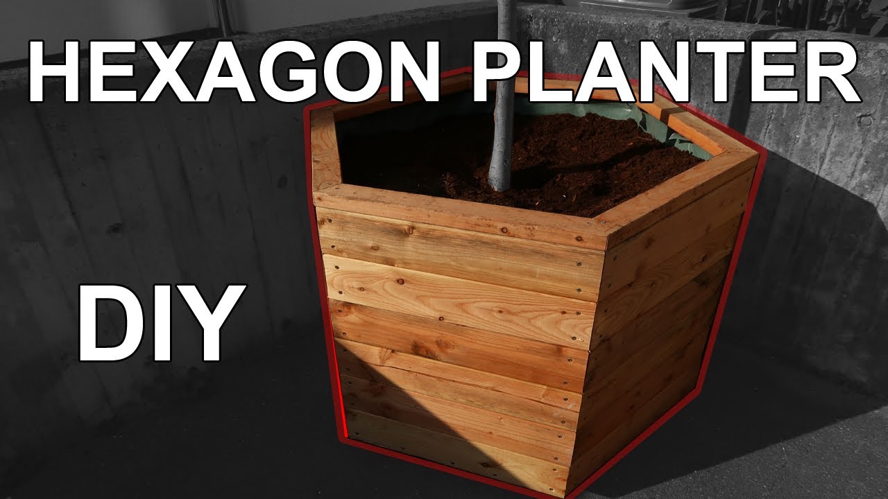 DIY Geometric Hexagon Garden Planter Video Tutorial | The trials and tribulations of woodworking