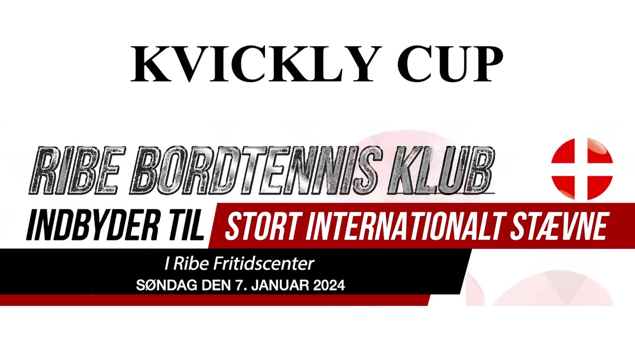Bordtennis - Kvickly Cup 2024 - Bord A - 2. dag