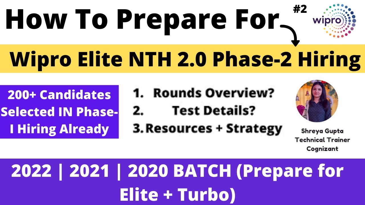 How To Prepare for Wipro Elite NTH 2.0 Hiring (Phase-2) | Free Resources + Strategy | Elite to Turbo