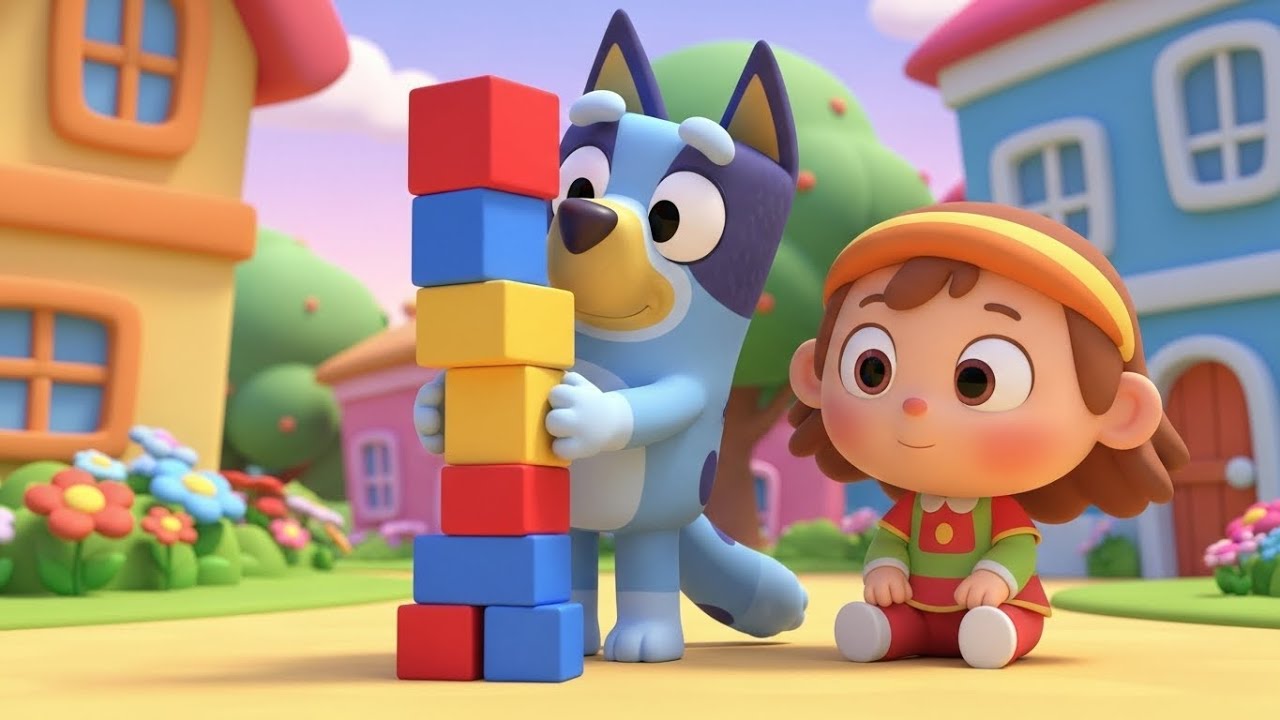 Bluey Built a Fort That Fell Down | Kids Songs & Nursery Rhymes