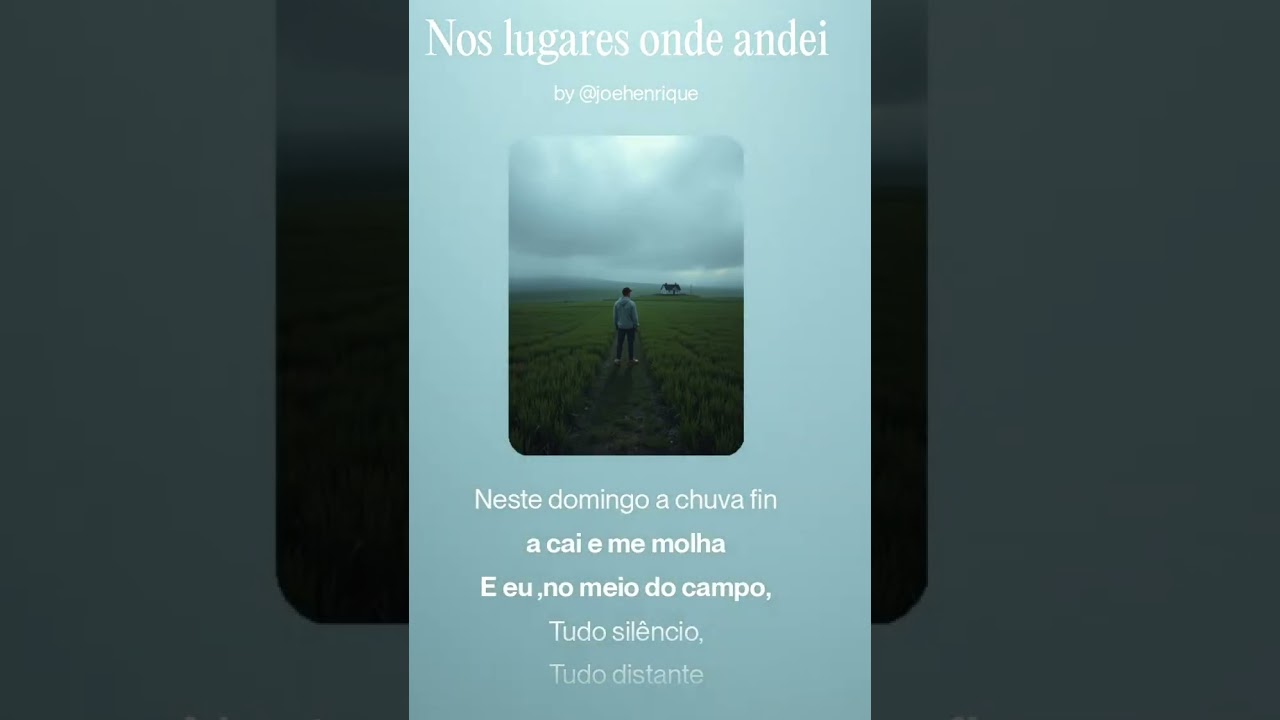 Nos lugares onde andei