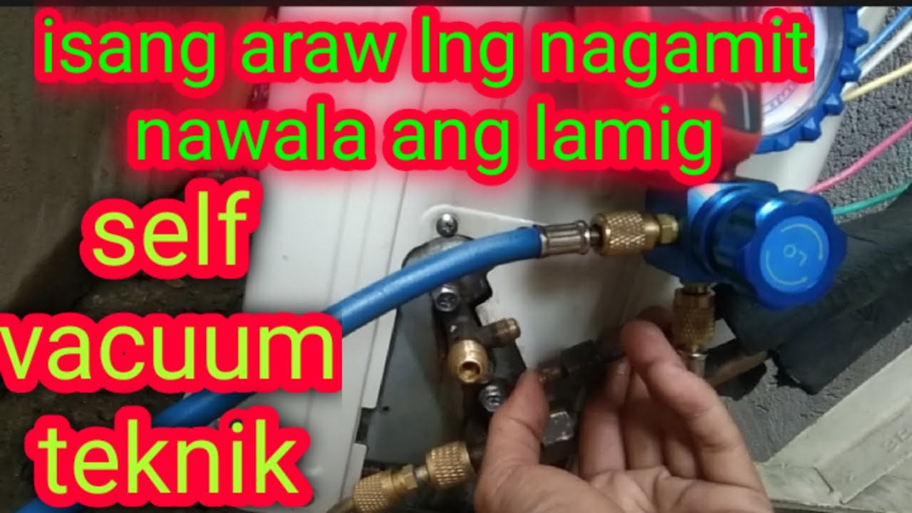 paano mag self vacuum || nilipat lang yung unit nawala na ang lamig? carrier inverter Aircon.