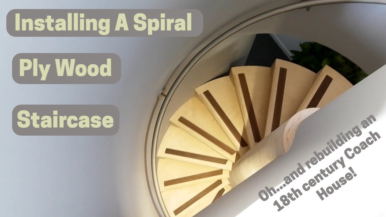 A Bespoke Spiral Plywood Staircase Installation ...And A House Renovation!
