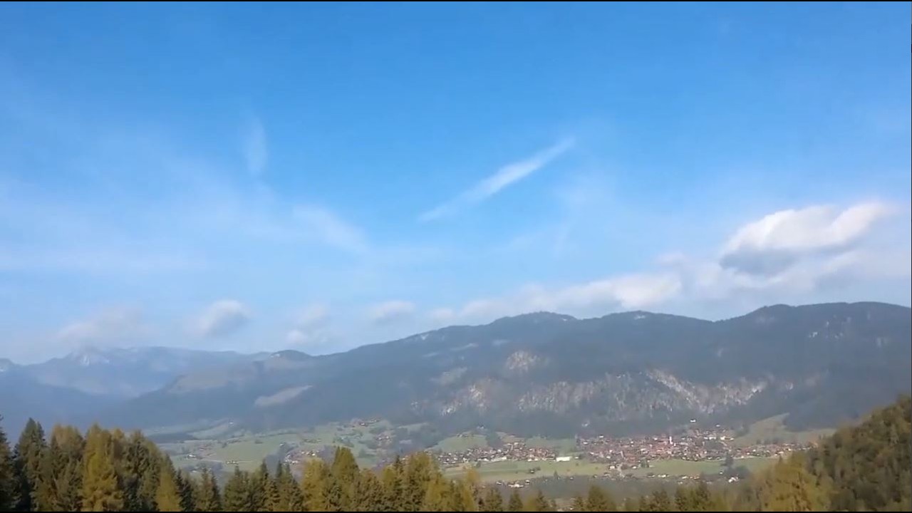 Auffahrt zur Alpengasthof Hindenburghütte. Bayerische Alpen. / Кавер музыка - Вальс расставания.