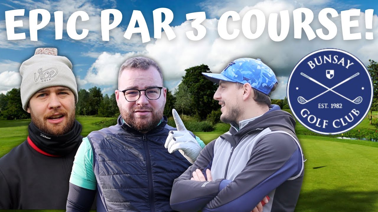 THIS FULL LENGTH PAR 3 COURSE IS UNREAL! 3 MAN SCRAMBLE GOING LOW!