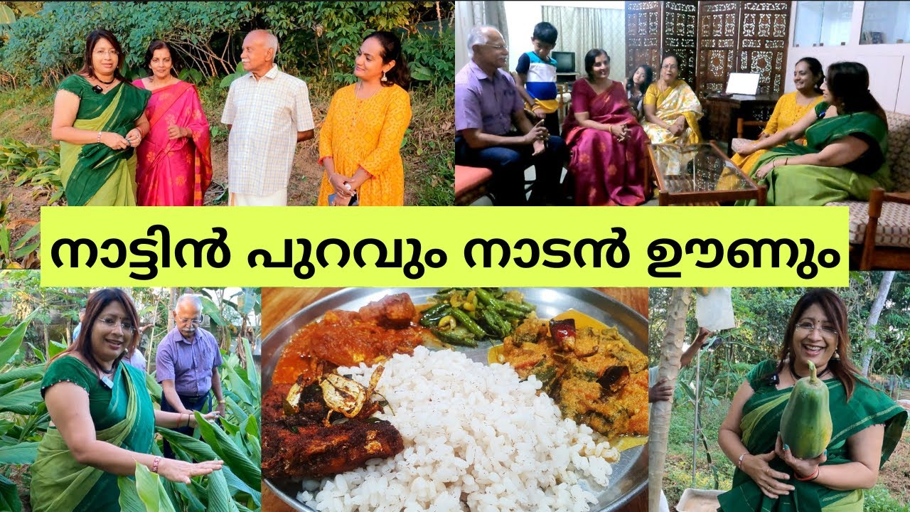 ബന്ധുവീട്ടിലേക്ക് പോയത് പോലെ നാട്ടിൻ പുറവും നാടൻ ഊണും | വെണ്ടക്ക കറി | മീൻ വഴറ്റിയത് | FISH FRY