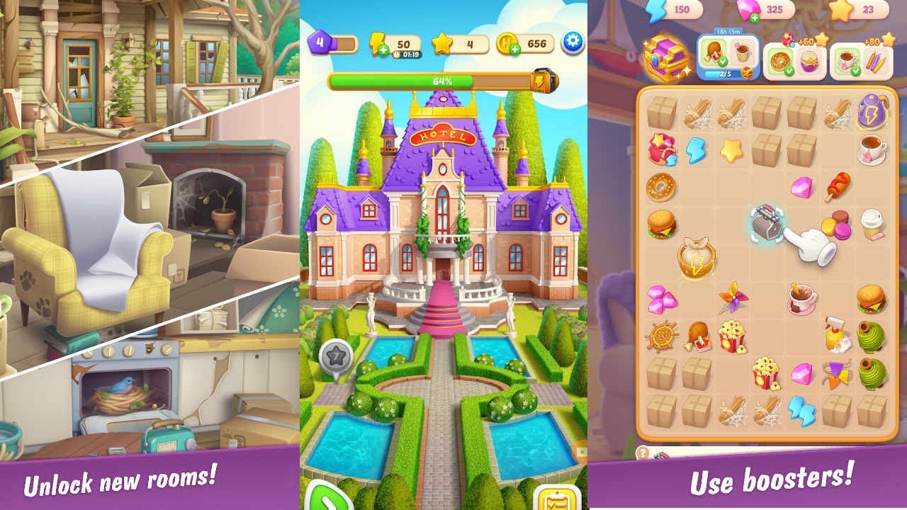 Merge Hotel: Makeover Design Part 1 (Android, IOS)