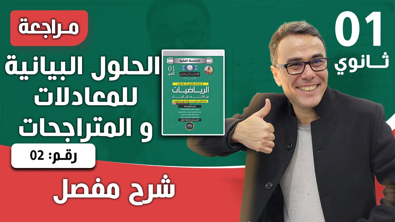 الحلول البيانية للمعادلات و المتراجحات رقم 2