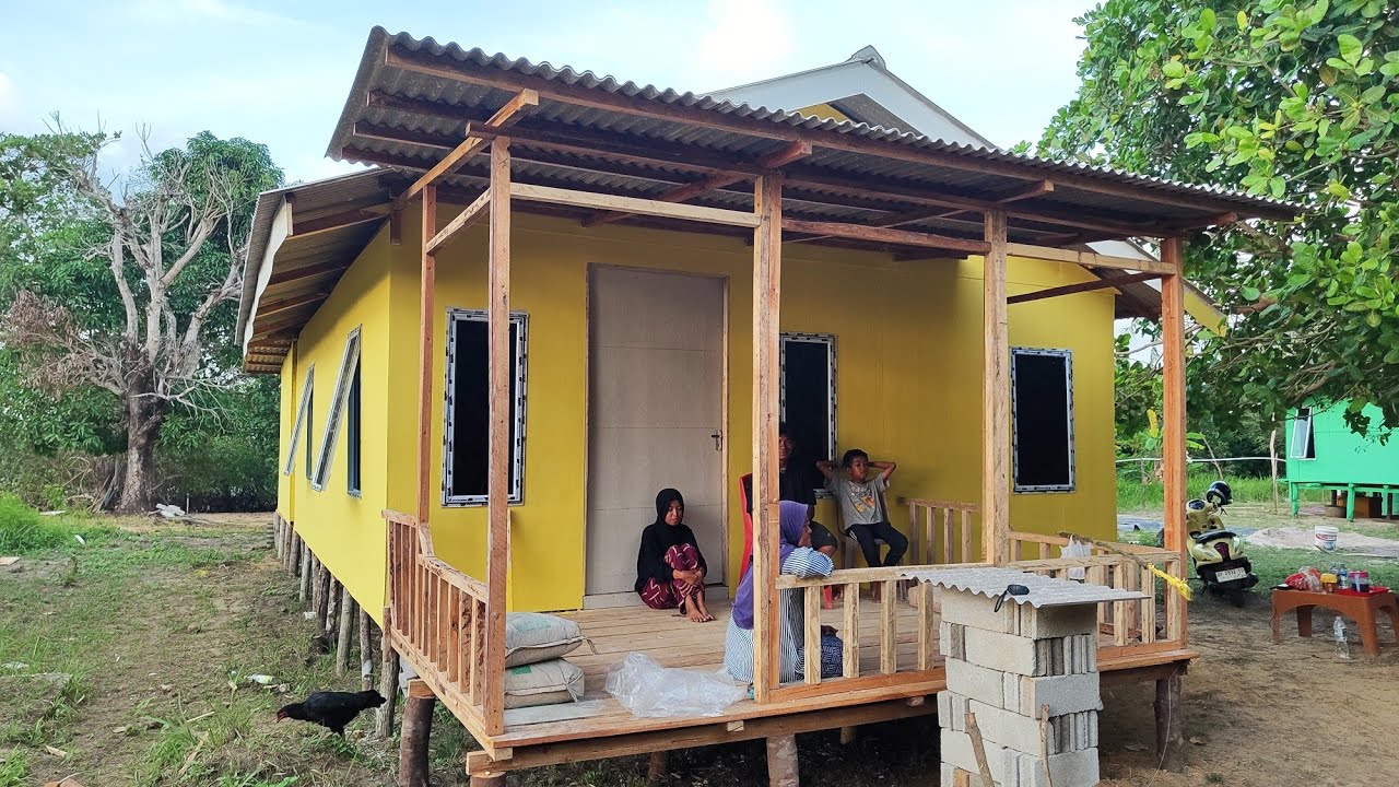 Pengecatan Rumah Bang Arif Noi❗Warna Mirip Lembaga Adat Melayu