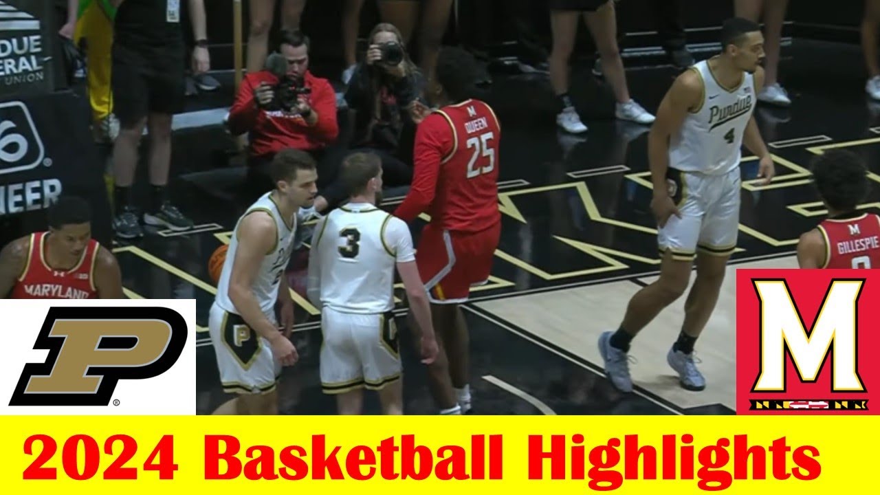 Maryland vs #8 Purdue Basketball Game Highlights 12 8 2024