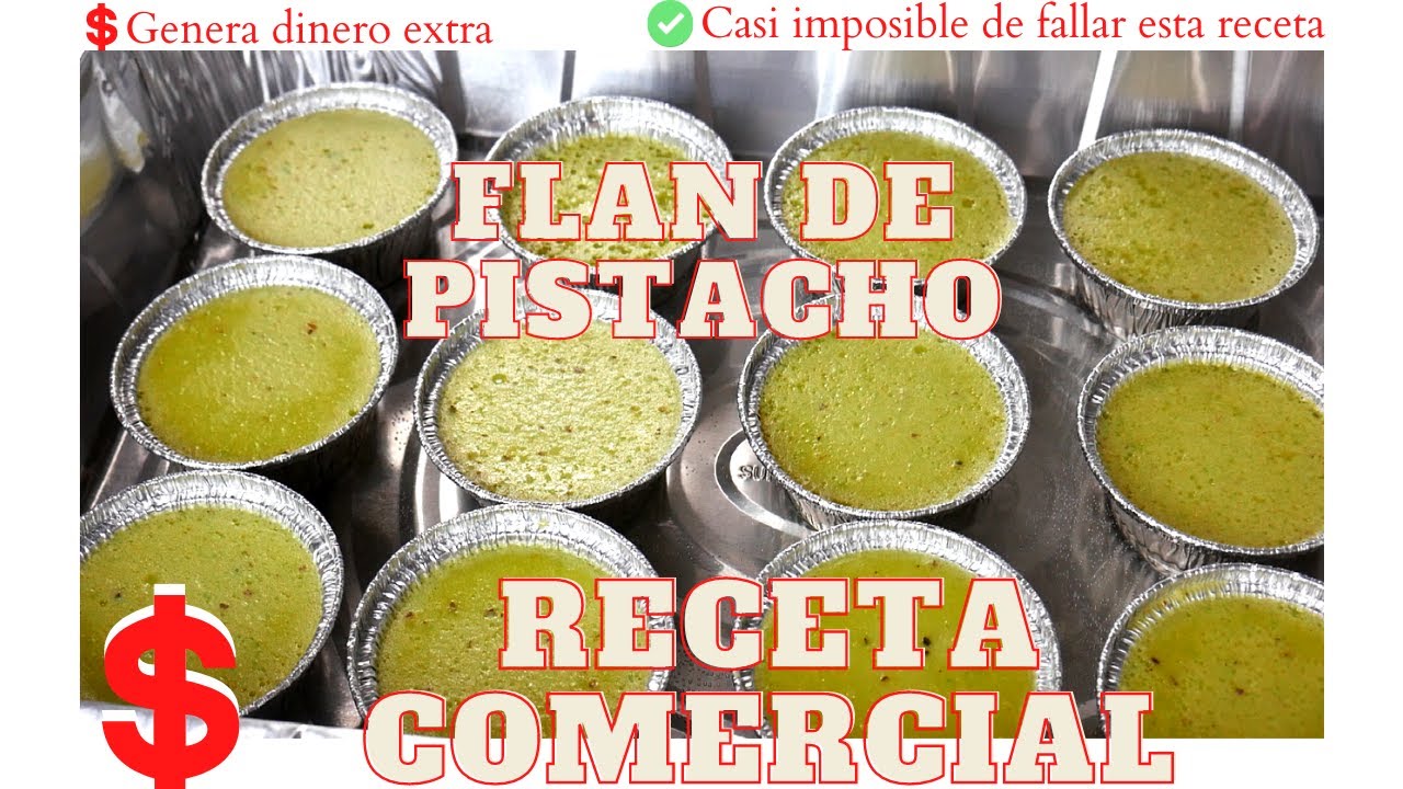 Flan de pistacho