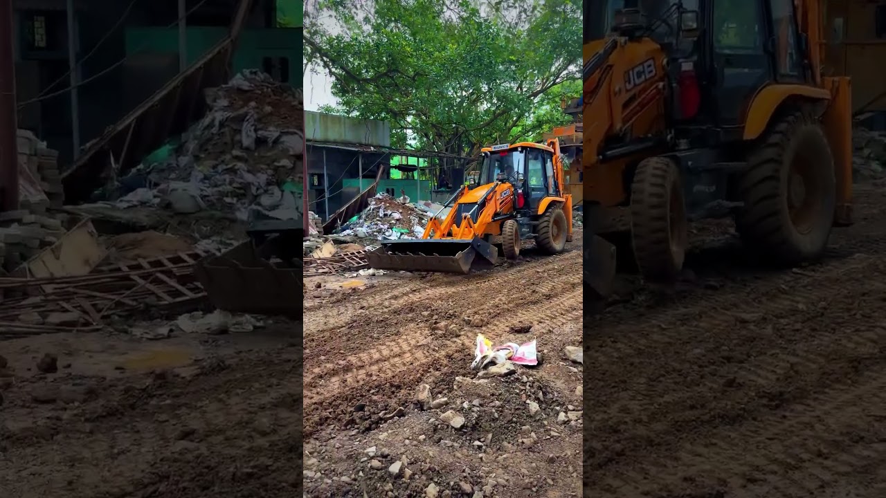 JCB 3dx backhoye कैंची लोडर से लेवलिंग | loader work🔥🔥#shorts #shortvideo #jcb #jcbshorts