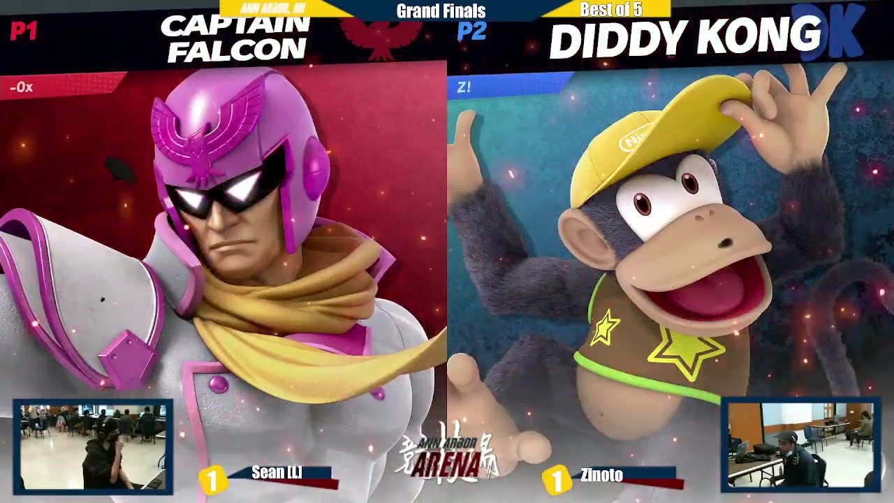 HA28 Grand Finals Sean (Captain Falcon) vs Zinoto (Diddy Kong)