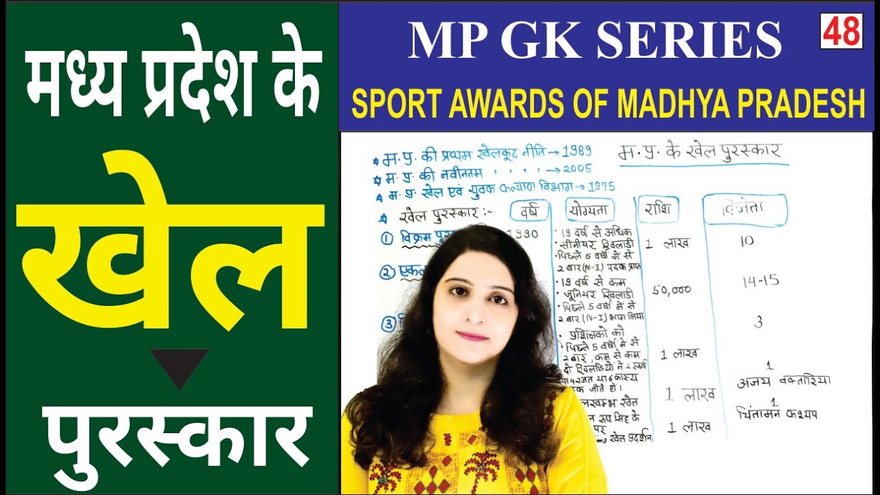 mp ke khel | mp ke khel puraskar | मध्यप्रदेश के खेल पुरस्कार | mp gk in hindi | mppsc| mp gk series