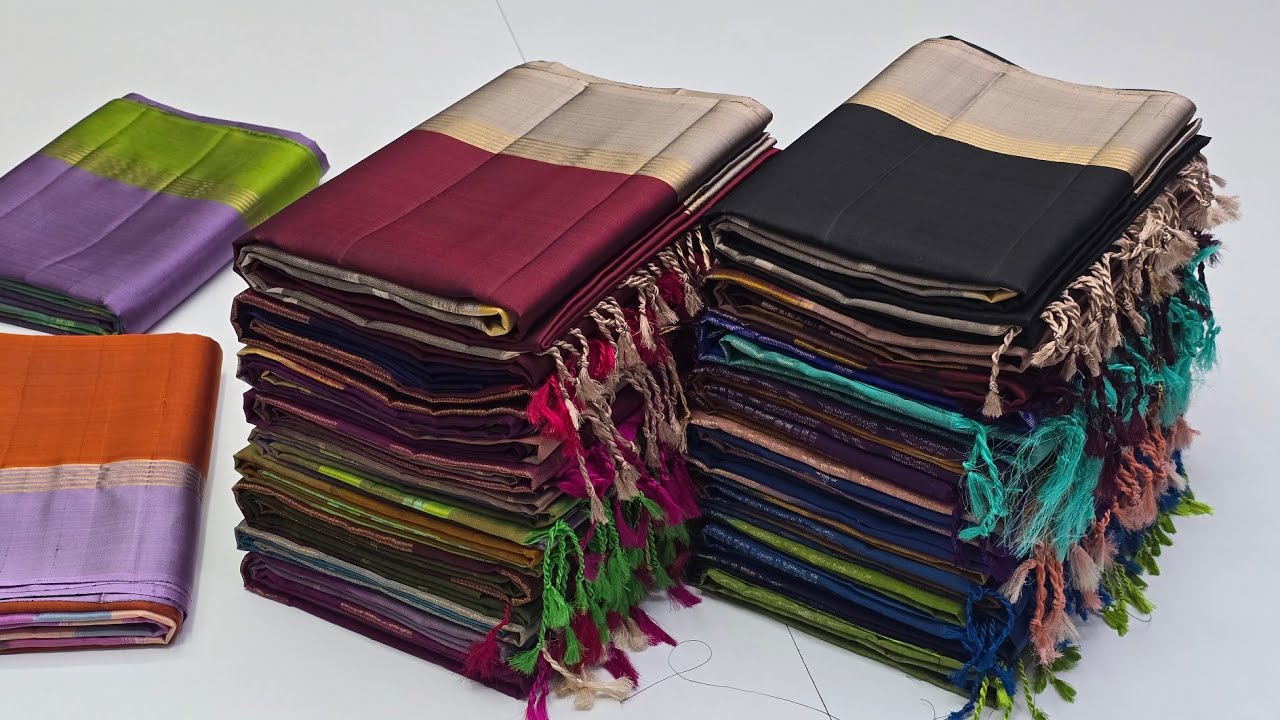 Discount Sale || Ikkat Pallu Plain Pure Silk Sarees || Online Shopping || Coimbatore Sarees Weavers
