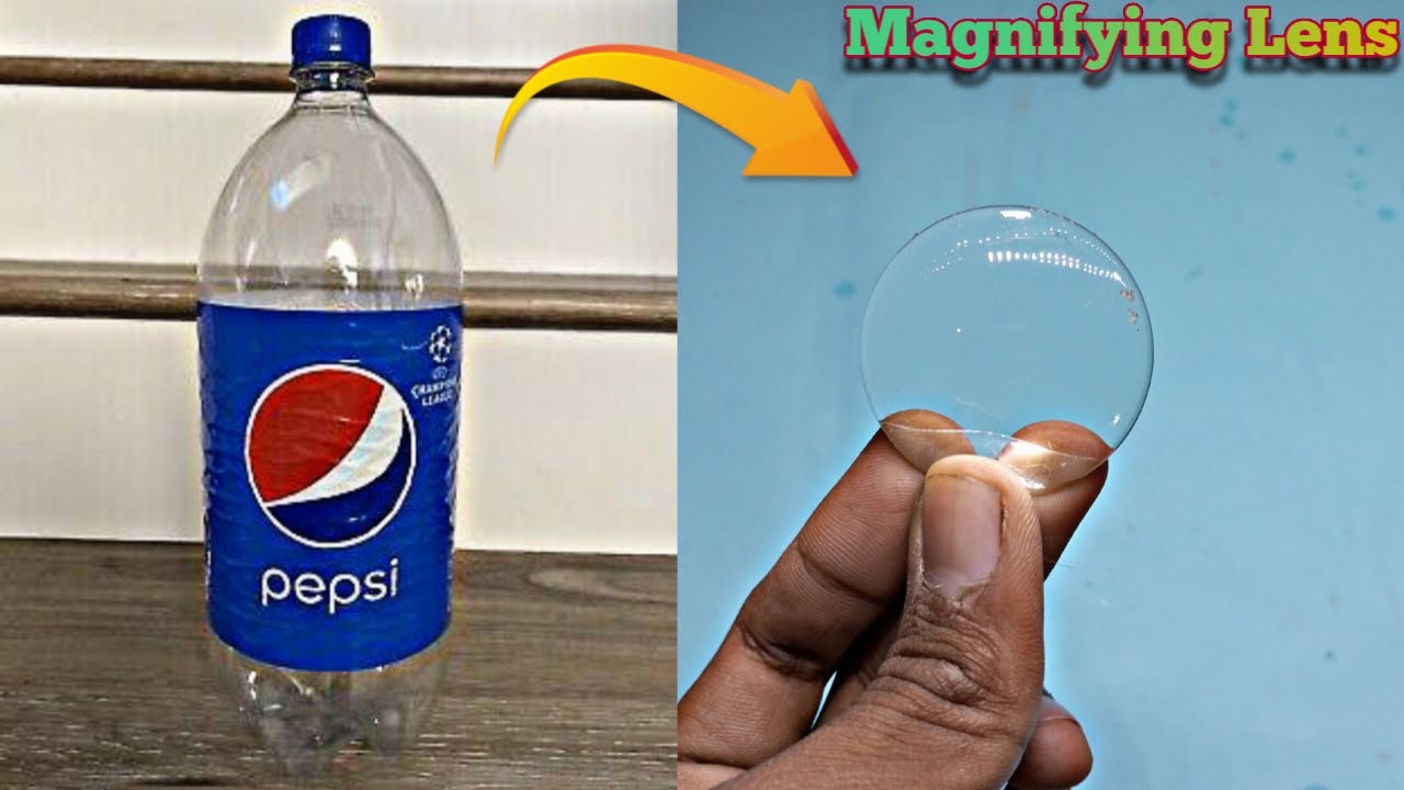 How to make Lens a home with plastic bottle || diy magnifying glass