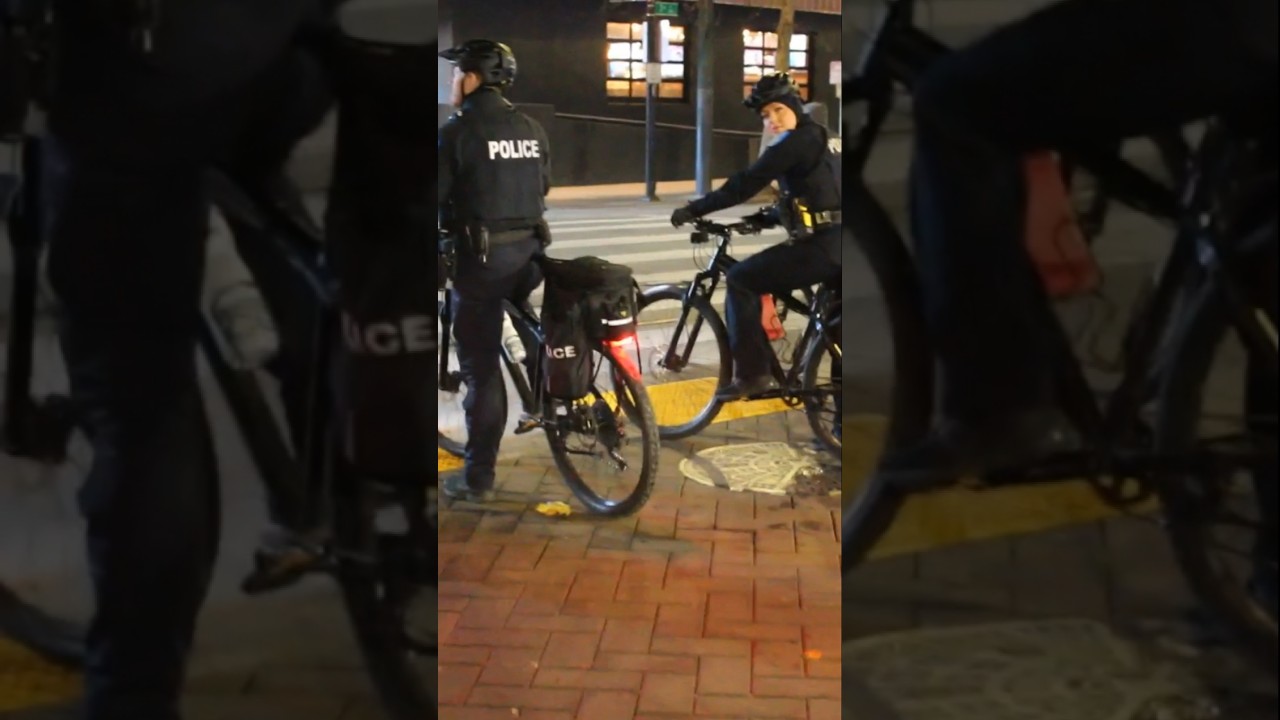 Sacramento Bike Patrol sees cameras & immediately enters 