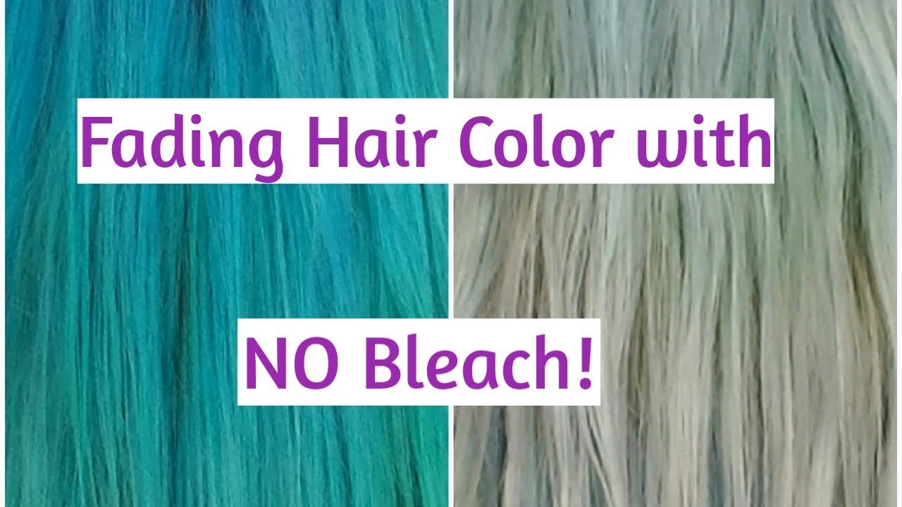 Fading Hair Color  WITHOUT Bleach | How to Fade Blue Hair