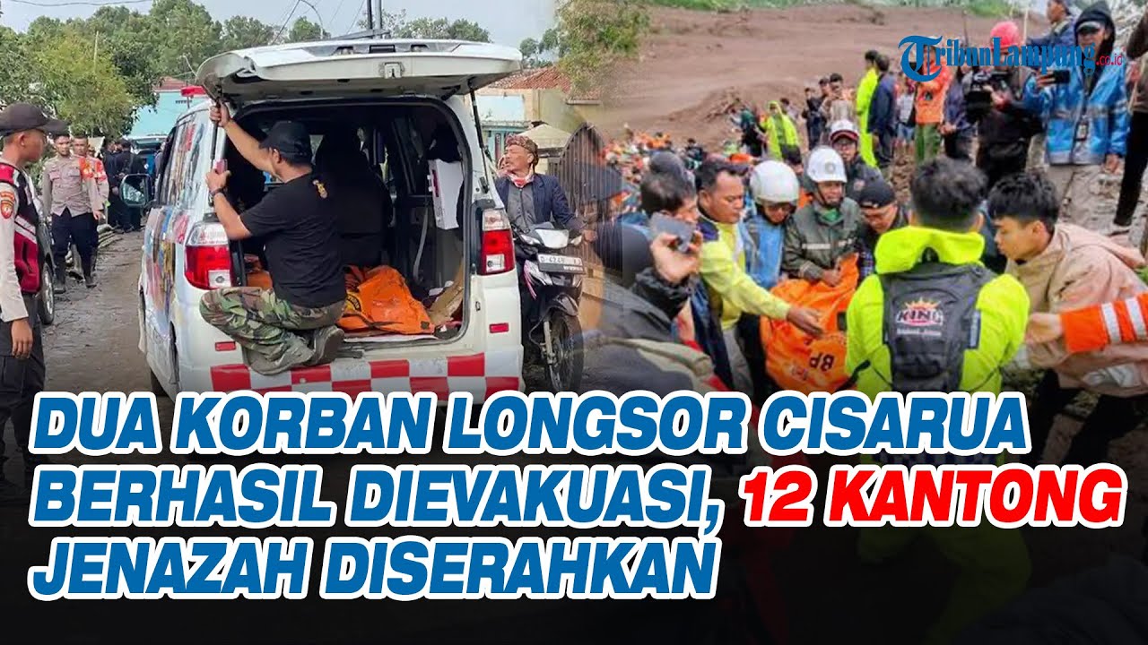 Dua Korban Longsor Cisarua Berhasil Dievakuasi, 12 Kantong Jenazah Diserahkan