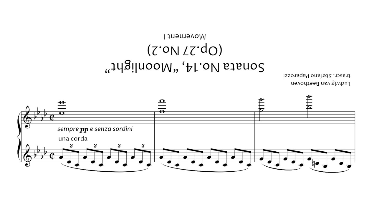 L. van Beethoven's Moonlight Sonata, but it's Upside-down 🔄