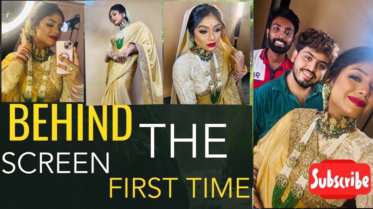 Shoot || Behind the screen vlog || first time || Shilpan Das || Live Makeup || what we do actually🤭