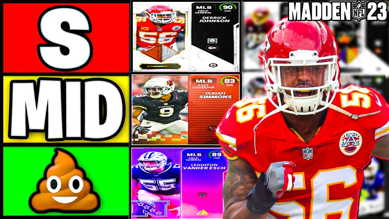 RANKING THE BEST MIDDLE LINEBACKERS IN MADDEN 23 ULTIMATE TEAM (BEST MLB'S MADDEN 23)