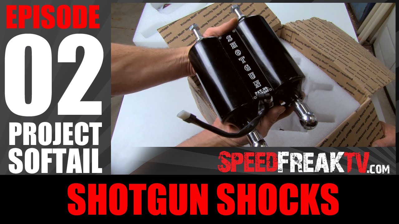 PROJECT SOFTAIL EP2: SHOTGUN SHOCKS | SPEEDFREAKTV - Change your shocks on Harley Davidson