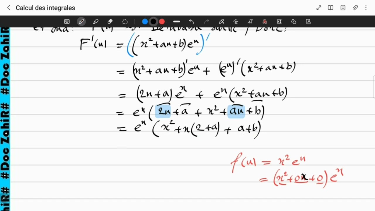 Exercice : calcul des integrales