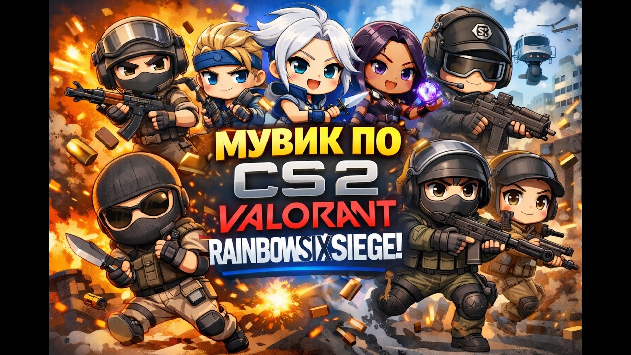 Солянка из шутеров(CS2, Valorant, R6S)