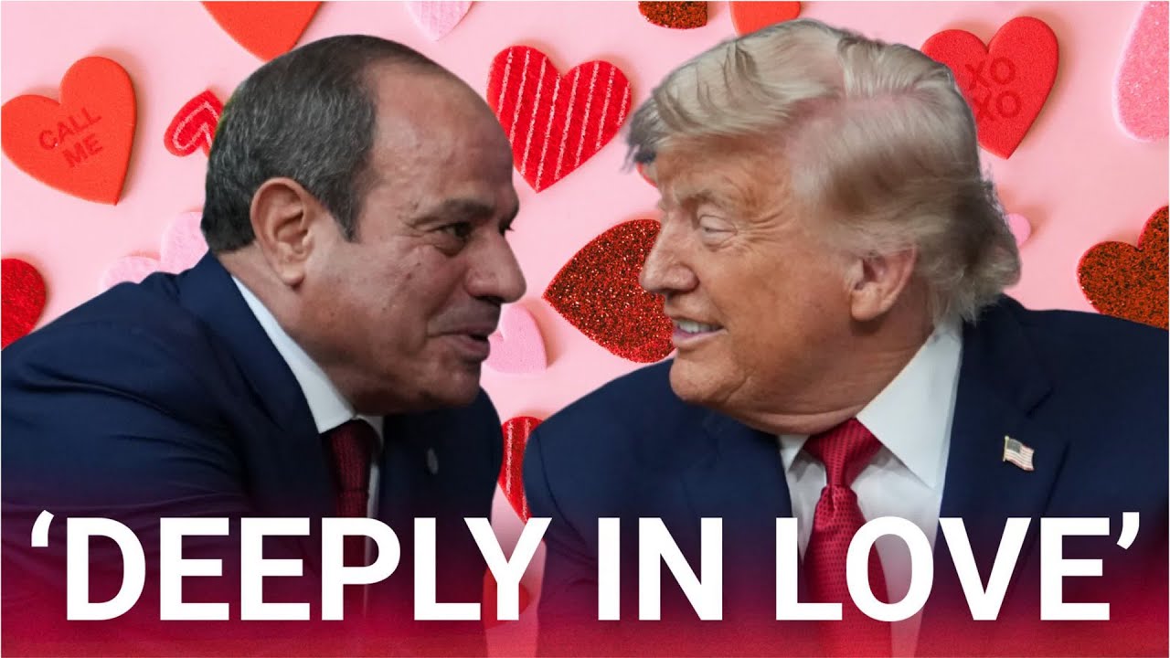 Trump admits he &lsquo;fell deeply in love&rsquo; with Egyptian leader in hilarious G7 moment