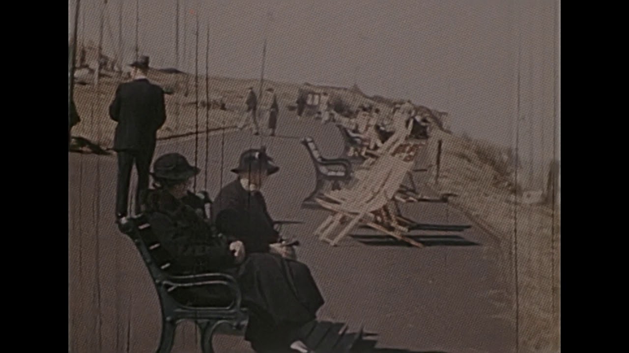 Dufaycolor 1930s 9.5mm Home Movie Cromer Norfolk