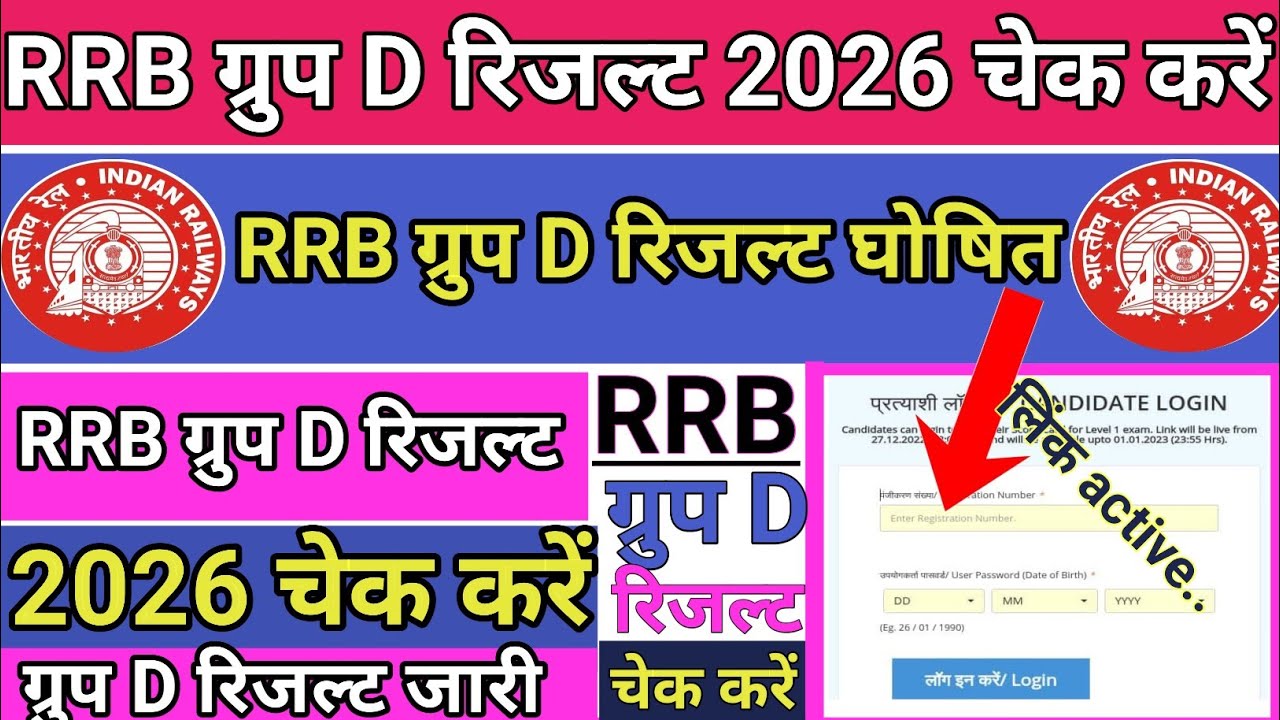 RRB Group D Result 2026 | RRB Group D Result Kaise Dekhe 2026 ? How To Check RRB Group D Result 2026