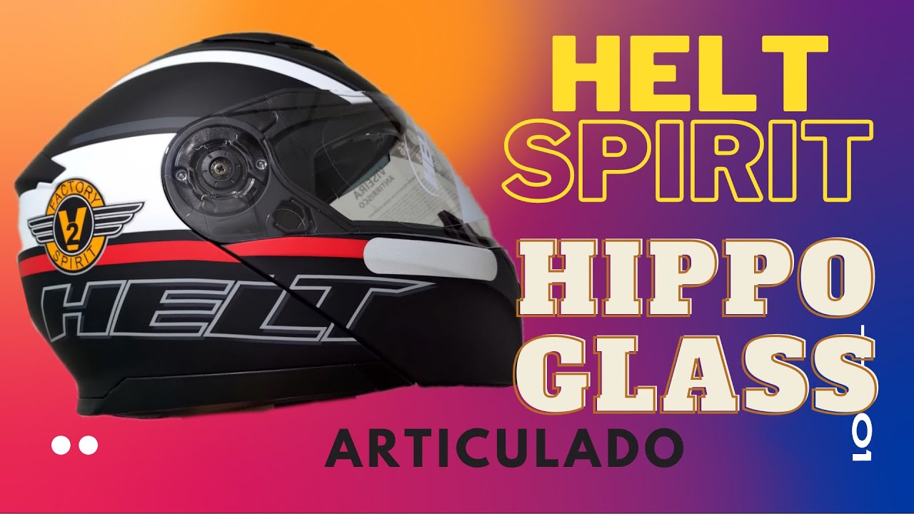 Capacete Helt Spirit Hippo Glass C/ &Oacute;culos