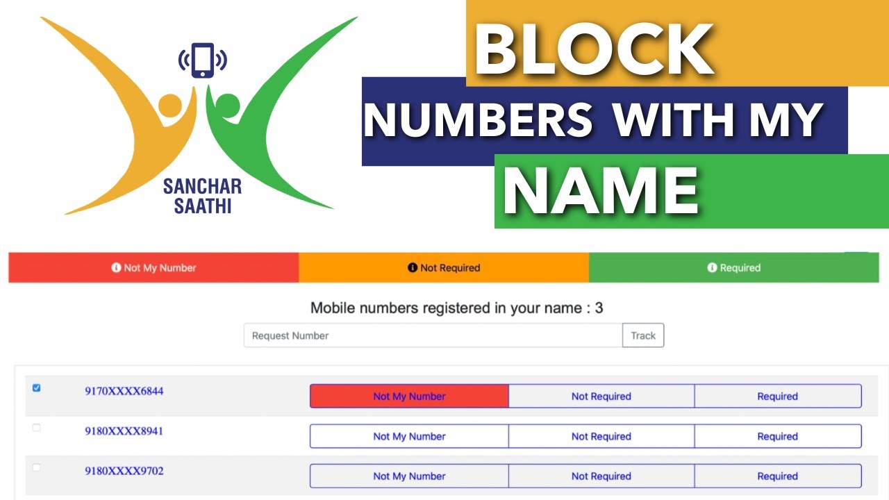 How to check how many numbers are linked with my name (Aadhaar Card) for SIM (Sanchar Saathi)