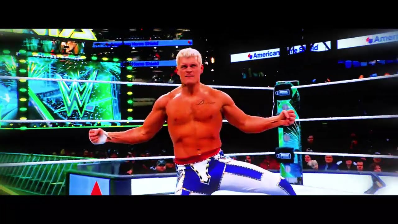 Cody Rhodes and Seth Rollins Vs The Rock and Roman Reigns Wrestlemania 40 Night One Highlights