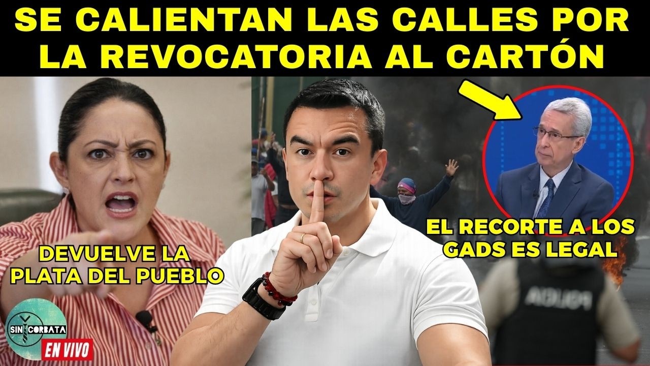 LAS CALLES QUIEREN LA SALIDA DEL CARTÓN / PROT3STAS / REVOCATORIA Y RECHAZO A LA LEY GADS Y MINERA