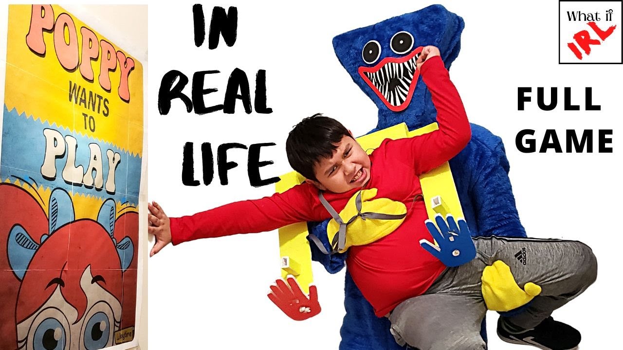 Escape Poppy Playtime HUGGY IN REAL LIFE DIY Playtime Co Factory In Real Life