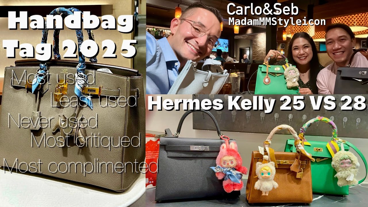 Hermès Kelly 28 vs 25 Vlog with @MadamMMStyleIcon  | Handbag Tag 2025 By @JerushaCouture  