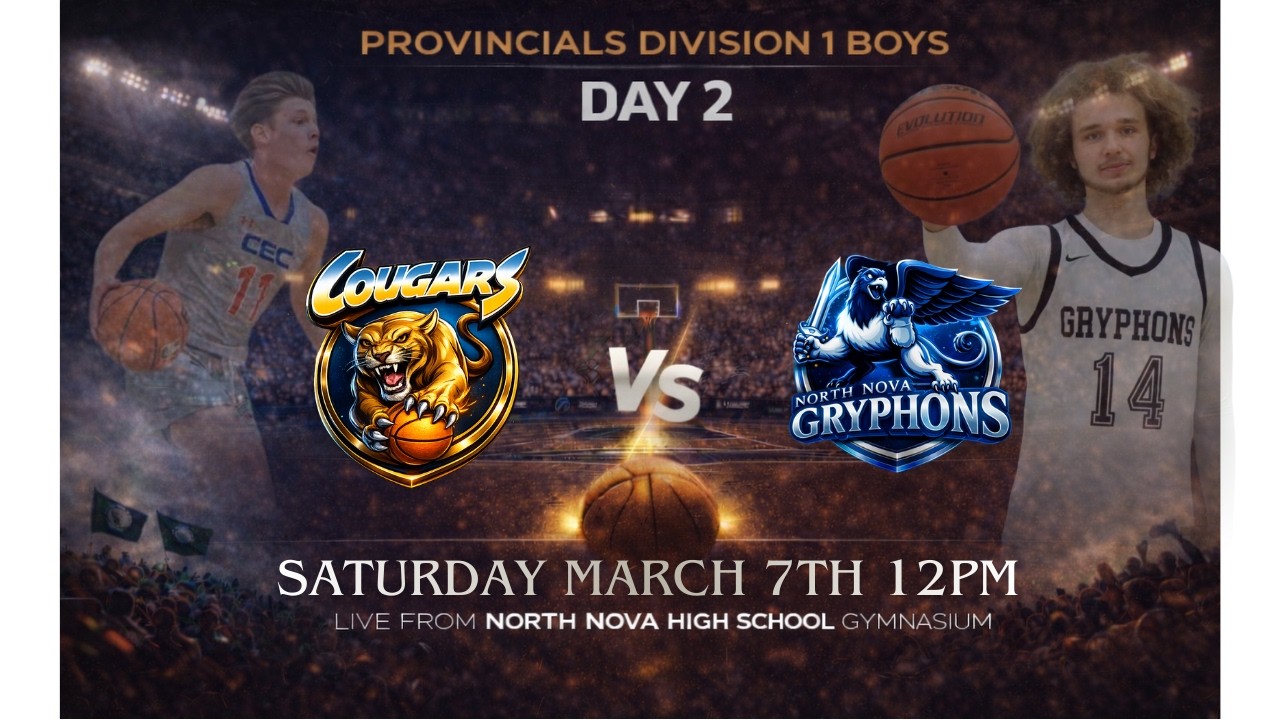 CEC vs North Nova - Day 2 Provincials March 7th 2026 boys