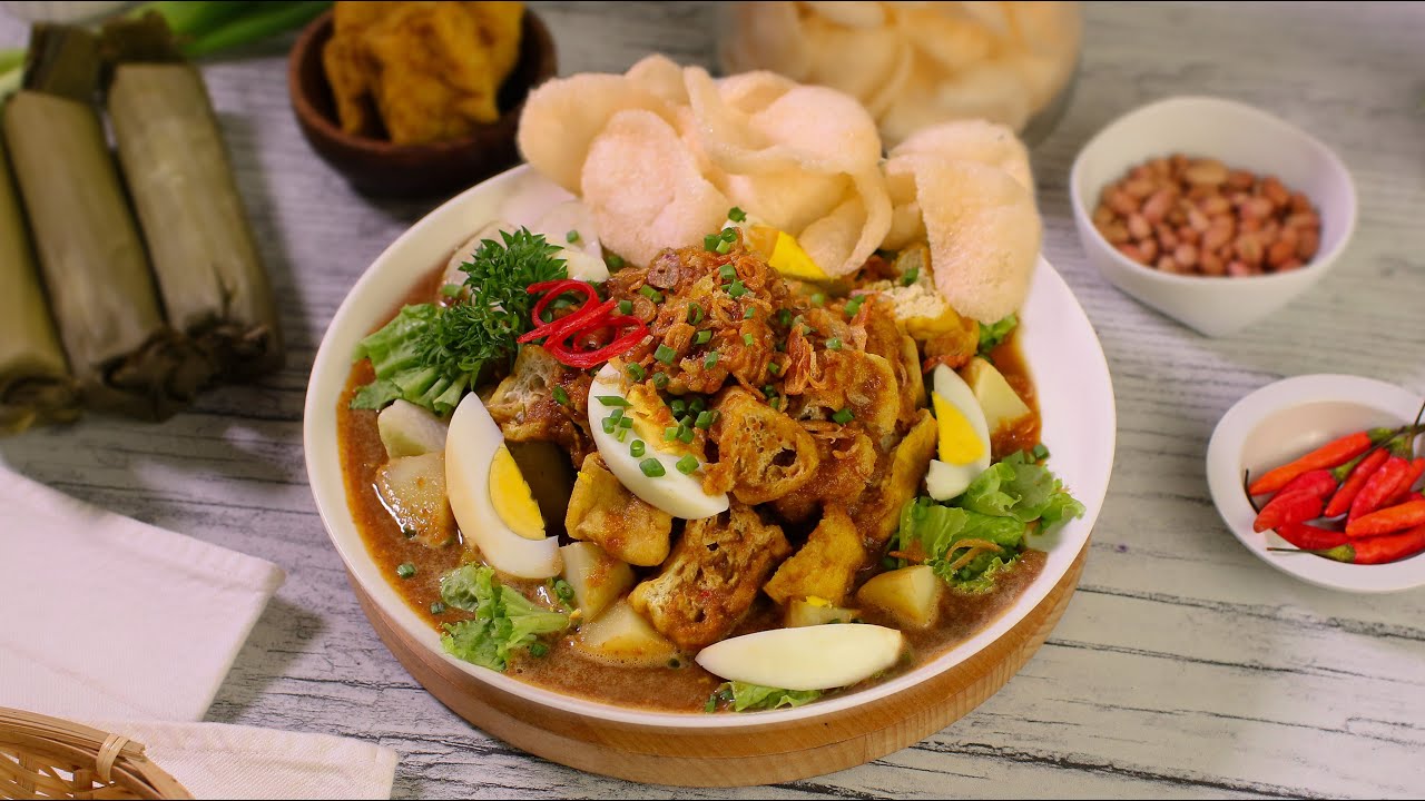 Lontong tahu Bumbu Petis - Resep Enak Dan Mudah