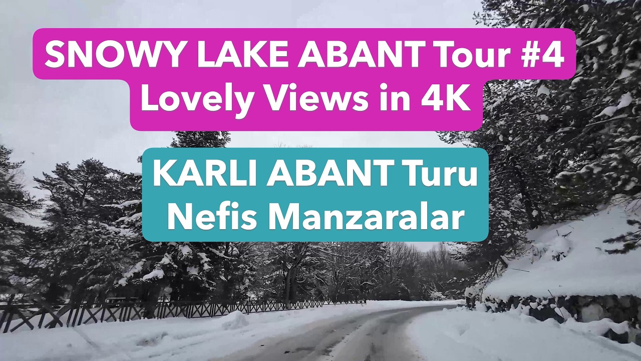 SNOWY Lake Abant Tour #4 [4K] | KARLI Abant Gölü Turu (4)