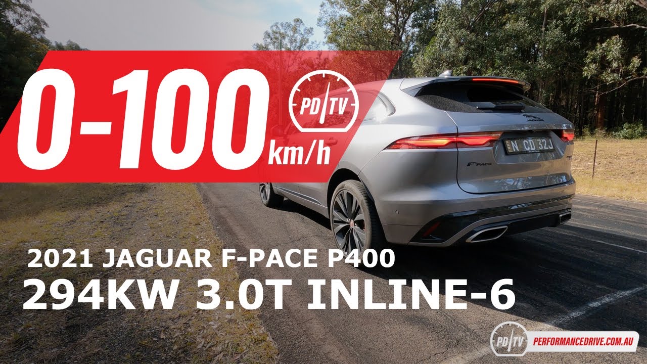 2021 Jaguar F-PACE P400 0-100km/h & engine sound