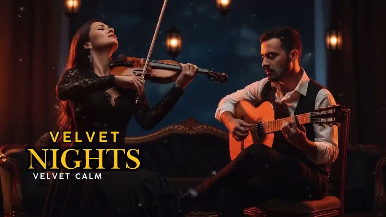 Relaxing Flamenco Guitar Violin – Cinematic Night Music for Deep Calm