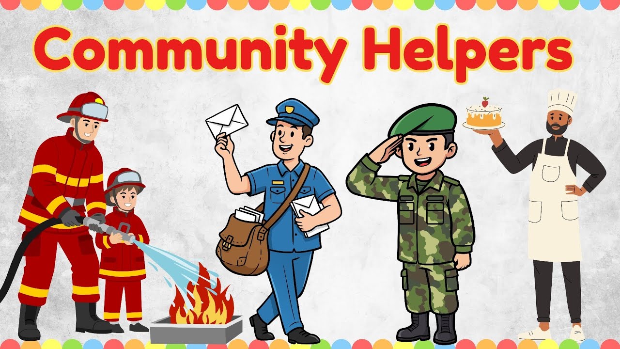 Community Helpers for Kids | Police, Doctor, Teacher & More | Preschool Learning Video