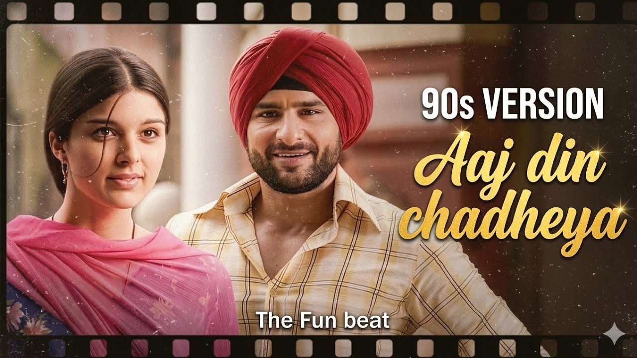 Aaj Din Chadheya (90s Version) - Rahat Fateh Ali Khan | Retro Soulful Romance | The fun beat #90s 